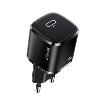 USAMS T36 Mini 20W USB-C PD fali töltő fekete