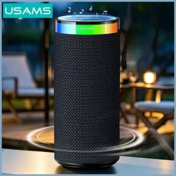 USAMS YX018 hordozható Bluetooth 5.4 hangszóró fekete