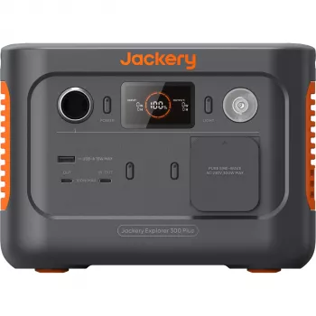 Jackery Explorer 300 Plus 288Wh LiFePO4 hordozható áramforrás 300W AC, 100W PD, Solar Ready