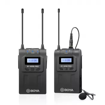 BOYA BY-WM8 Pro-K1 UHF kétcsatornás vezeték nélküli lavalier mikrofonrendszer