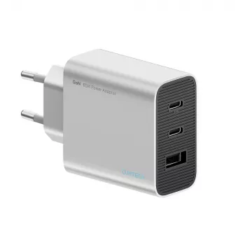 Cuktech 65W GaN Wall Charger with 2x USB-C and 1x USB-A - Grey