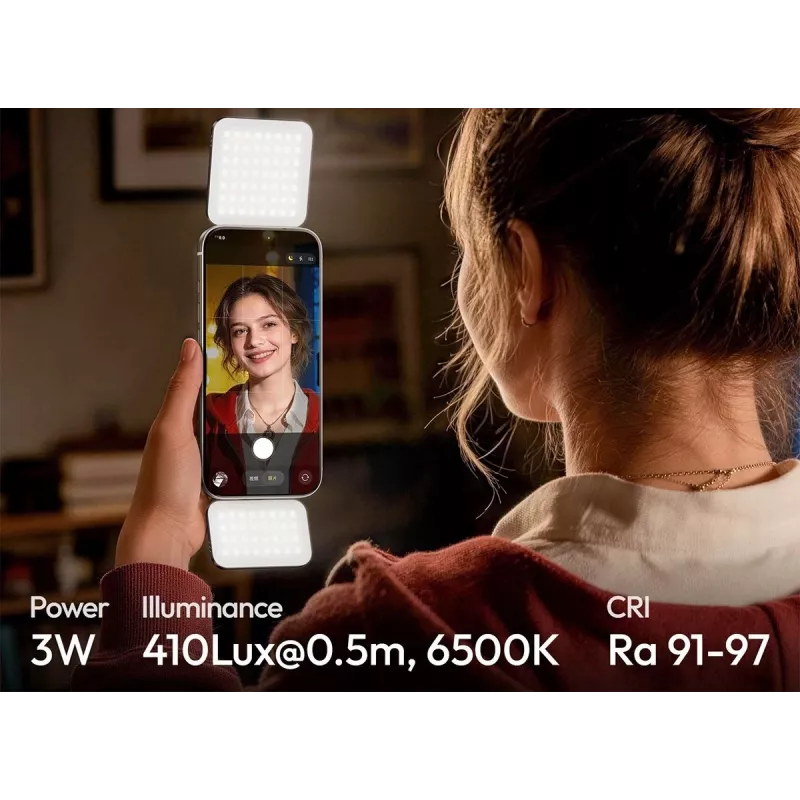 Ulanzi GL01 LED videólámpa (2700K-6500K, fekete)