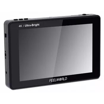 FEELWORLD LUT7 7 inch 2200nit 1920x1200 érintőképernyős 4K HDMI on-camera field monitor 3D LUT-tal, HDR-rel, waveformmal, dupla NP-F-fel