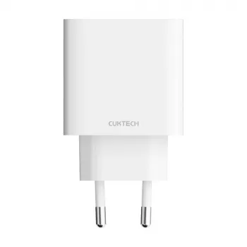 Cuktech A19 30W GaN Wall Charger USB-A + USB-C - White