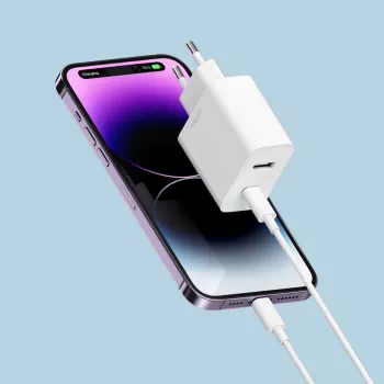 Cuktech A19 30W GaN Wall Charger USB-A + USB-C - White