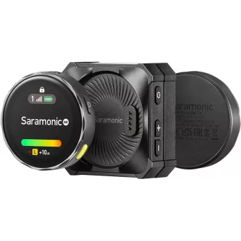 Saramonic BLINKME B2 2 személyes vezeték nélküli mikrofonrendszer érintőképernyővel, beépített felvétellel és töltőtokkal