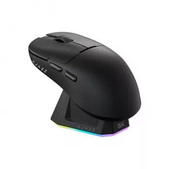 AJAZZ AJ159 PRO 3395-8K vezeték nélküli gaming egér dokkolóval - fekete