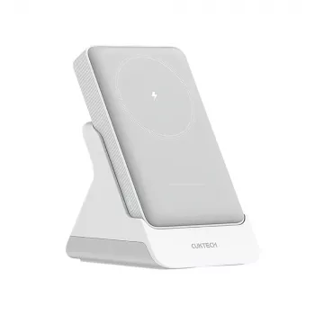 CUKTECH WPB100N Magnetic Wireless Power Bank 10000 mAh 20W with Stand - White