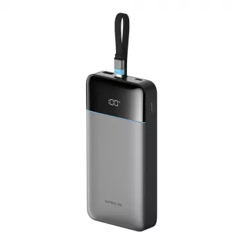 CUKTECH LPB252N 25000mAh 120W Power Bank with Built-In USB-C Cable, Grey