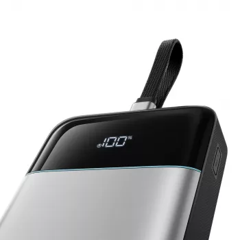 CUKTECH LPB252N 25000mAh 120W Power Bank with Built-In USB-C Cable, Grey