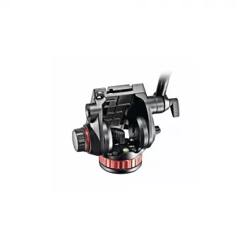 Manfrotto MVH502AH folyadékos videófej lapos alappal, 4 kg teherbírás, 75 mm alap, fekete