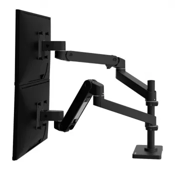 Ergotron LX Pro Dual Monitor Arm asztali tartó 2 kijelzőhöz 24 inch-ig - fekete