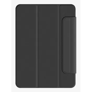 Pomologic BookCover tok iPad Pro 11 (2024) M4-hez – fekete folio állvánnyal, alvás/ébredés funkcióval, Apple Pencil támogatással