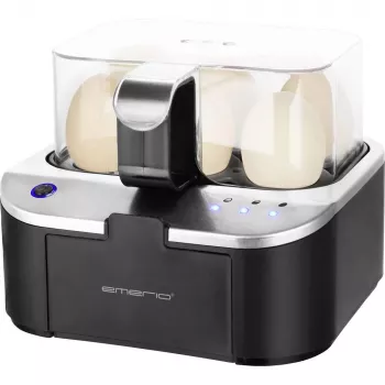 Emerio tojásfőző 6 tojáshoz, 350 W, fekete
