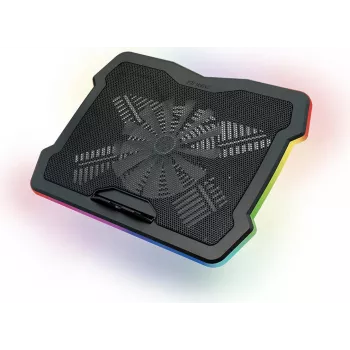 Antec HyperFlow RGB notebook-hűtőpárna 17,3 inch laptopokhoz, két 140 mm-es ventilátorral