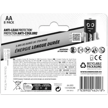 Energizer Everyday AA/LR6 alkáli elemek (DHP8)