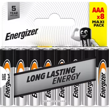 Energizer Everyday AAA/LR03 alkáli elemek, 8 darabos csomag (DHP8)