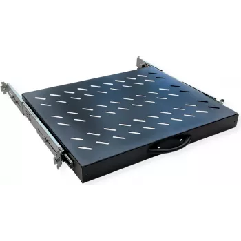 VALUE 19 inch kihúzható polc rack szekrényekhez 800 mm mélységig, 420 x 568 mm, 25 kg teherbírás