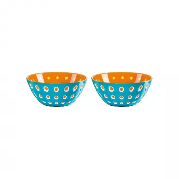 Guzzini Le Murrine 2 darabos tálkészlet 12 cm kék/narancssárga