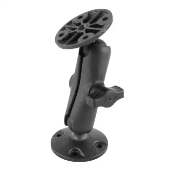RAM Mounts B-Size dupla golyós kar két kerek talppal szerelőkészlet