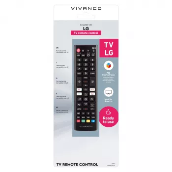Vivanco VVREMOTELGK univerzális távirányító LG televíziókhoz - fekete