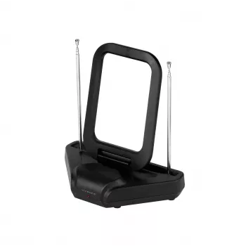 Vivanco VVTVANTLCIRCLE beltéri antenna DVB-T/T2 aktív, 28 dB erősítéssel, fekete