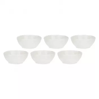 LA PORCELLANA BIANCA LUNIA készlet 6 porcelántállal 12 cm fehér