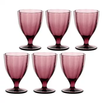 ROSE&TULIPANI 6 darabos Amami pohárkészlet - lila, 300 ml