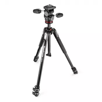 Manfrotto MK190X3-3W1 alumínium állvány 3 irányban állítható fejjel