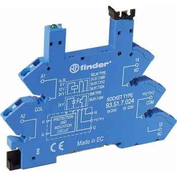 Finder 93.51.7.024 reléfoglalat 6-24VDC (93517024)