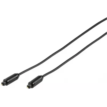 Vivanco Toslink Optical Cable, Gold-Plated, Male-Male, 2 m, Black (VVATOSL20K)