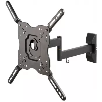 Vivanco Full Motion TV-fali tartó 32-55 inch képernyőkhöz 35 kg-ig, VESA 400x400, dönthető és forgatható, fekete