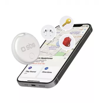 SBS Track My Circle Apple Find My kompatibilis tracker - fehér