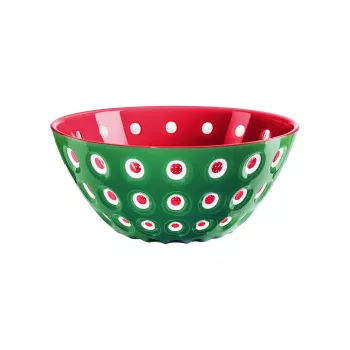 Guzzini Le Murrine tálalótál 25 cm smaragdzöld/fehér/piros
