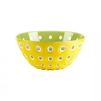 Guzzini Le Murrine tálalótál 25 cm sáfrány sárga/fehér/víz zöld