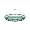 Guzzini Vanity tortatányér-készlet fedővel Matcha Green