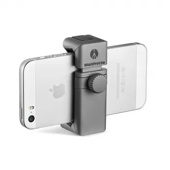 Manfrotto MTWISTGRIP univerzális okostelefon-tartó Twist-Lock rögzítéssel, alumínium, fekete/szürke