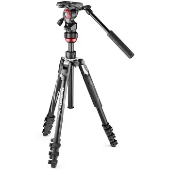 Manfrotto BEFREE Live Lever Carbon Fiber Video Tripod Kit with Fluid Head