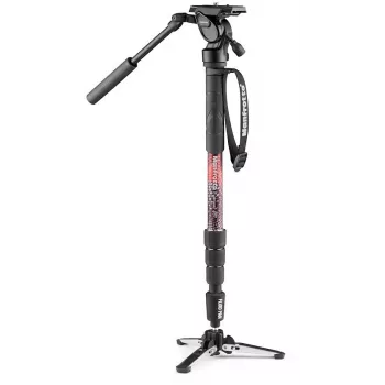 Manfrotto Element MII videó egylábú állvány 400 Series folyadékfejjel, alumínium (MVMELMIIA4LIVE)