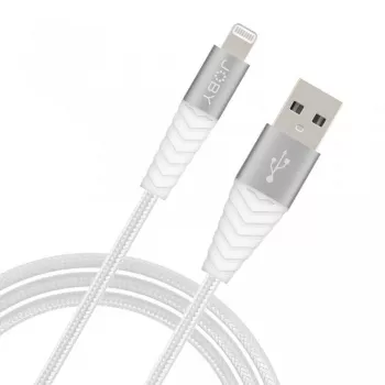 JOBY töltő- és szinkronizáló kábel Lightning, 1,2 m, fehér (JB01812-BWW)