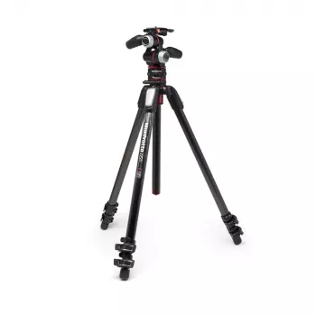 Manfrotto MK055CXPRO33WQR karbon állvány 3 lábszegmenssel és XPRO 3 irányú fejjel