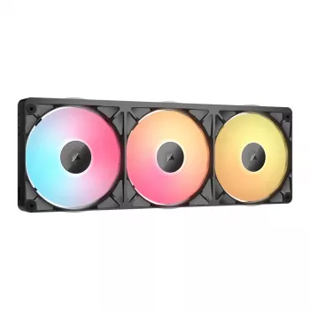 CORSAIR iCUE Link RX360 II Unified Frame RGB 120mm PWM Fan Triple Pack - Black