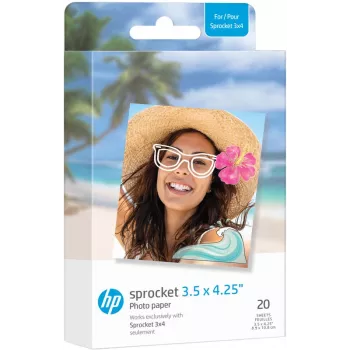 HP ZINK fotópapír 3,5 x 4,25 inch fényes, öntapadós, 20 lap HP Sprocket készülékhez
