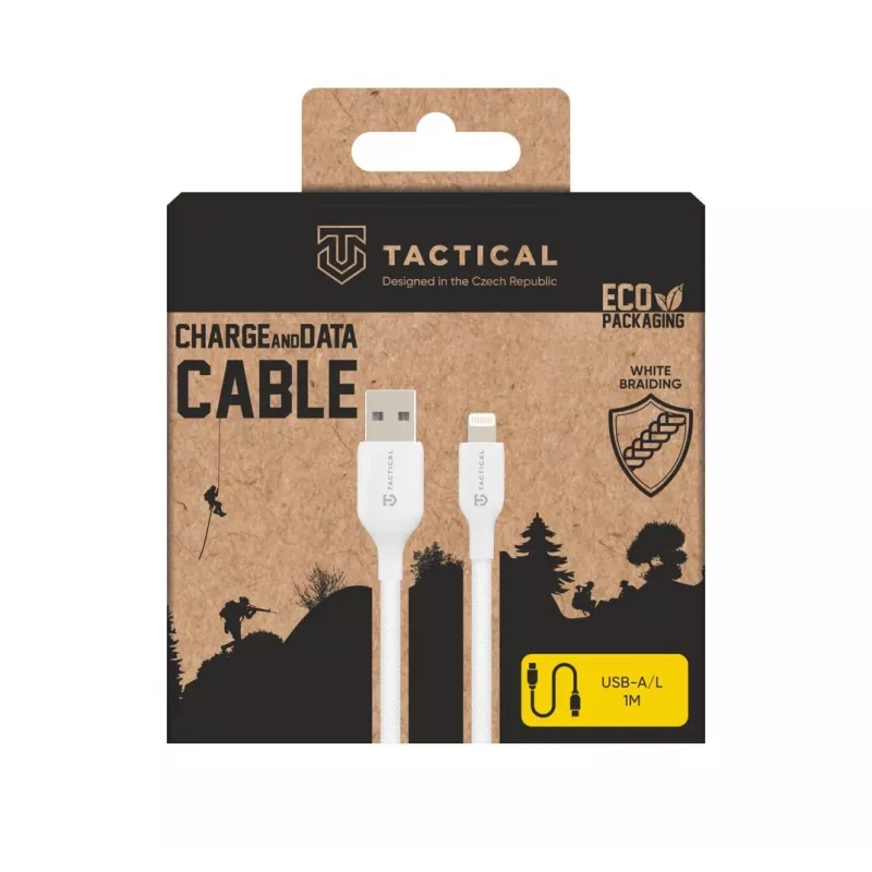 Tactical Stitch Thread USB-A - Lightning kábel, fehér