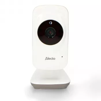 Alecto DVM71CAM kiegészítő kamera a DVM71 bébiőrhöz – 2,4 GHz FHSS, éjjellátó, kétirányú hang, hőmérséklet-érzékelő, fehér