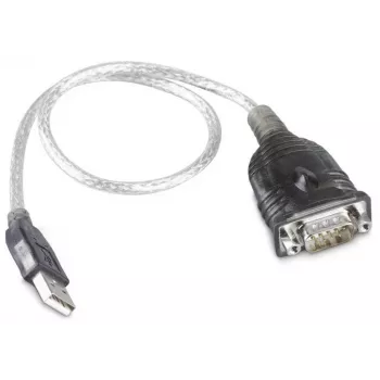 RS232-USB konverter kábel Prolific PL2303 chipkészlettel, 0,8 m, fekete