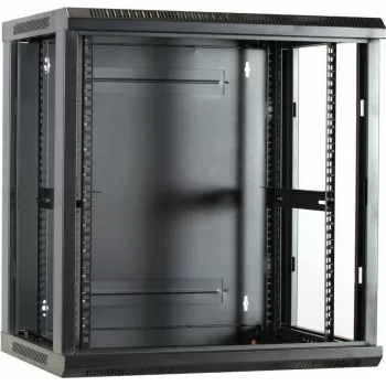 DSIT 12U fali szerver szekrény üvegajtóval 600x450x634 mm