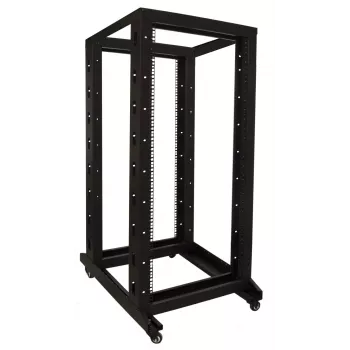 DSIT 27U 19 inch szabadon álló szerverrackszekrény görgőkkel, 600x800x1400 mm, összeszerelés nélkül, fekete (DS-RR6827)