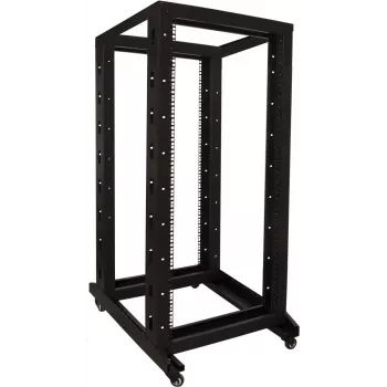 DSIT 27U 19 inch szabadon álló szerverrackszekrény görgőkkel, 600x800x1400 mm, összeszerelés nélkül, fekete (DS-RR6827)
