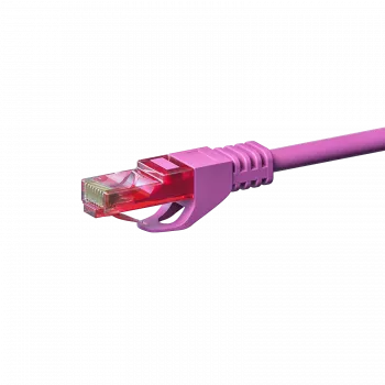DSIT CAT6 hálózati kábel, U/UTP, 3 m, rózsaszín, 100% réz (DC-69-030)